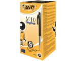 Boite de 50 stylos à Bille rétractable bic M10 MEDIUM Original Coloris au choix