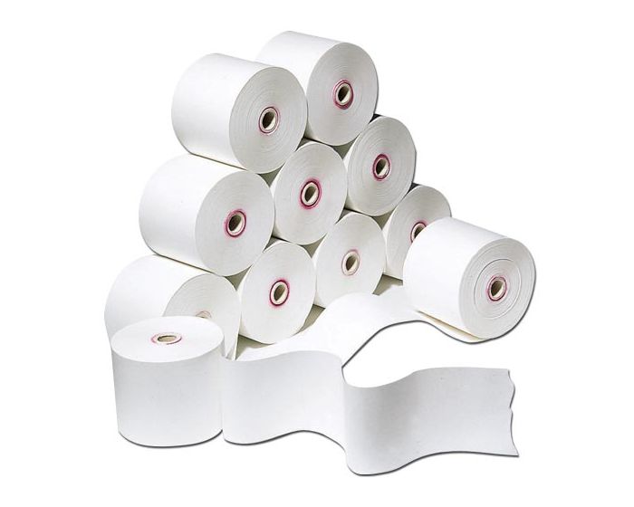 Lot de 10 Rouleaux pour Machine à calculer 57mm x 65m – Image 1