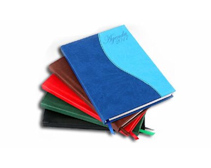Agenda journalier 21x14,5cm en simili cuir coloris au choix