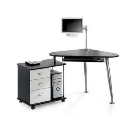 Bureau informatique OXFORD en bois & métal