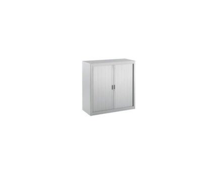 Armoire basse à rideaux métallique 100x100 cm Coloris au choix