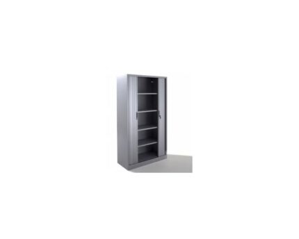 Armoire haute à rideaux métallique 200x100 cm Coloris au choix