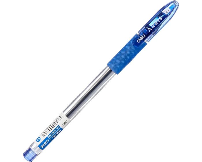 Boite de 12 stylos à bille Deli-EQ55 Arris Pointe de 0.7 mm coloris au choix – Image 1
