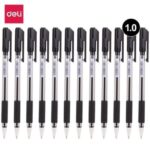 Boite de 12 stylos à bille Deli-Q017 Arrow pointe de 1.0 mm coloris au choix – Image 2