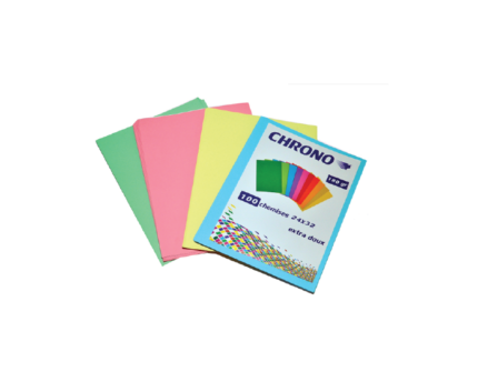 Paquet de 100 Chemises CHRONO couleurs pastels 240g/m² Coloris au choix