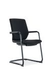 Fauteuil KWESK X-PRO C, dossier mesh noir, assise tissu avec accoudoirs
