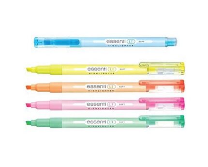 Boite de 12 Fluorescents Monami Essenti Soft