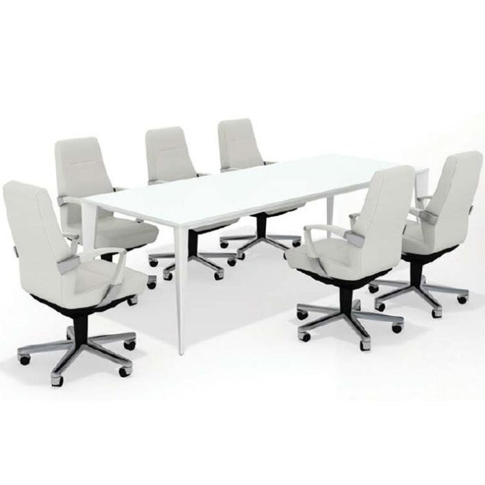 Table de réunion EXEN en bois 180x90 cm 4 coloris au choix – Image 1