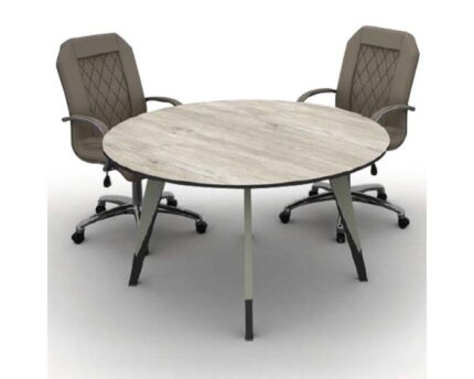 Table de réunion ronde TREND en bois