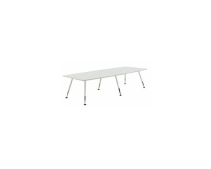 Table de réunion DESIGN 320 x 120 X 75 cm en verre sablé et métal