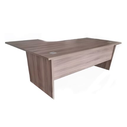 Bureau Opérateur d'angle droit avec retour piétements panneaux - 160X120X75 cm - epaisseur : 30
