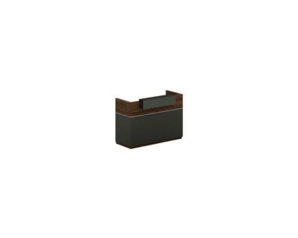 Comptoir STAFF 160*60*105cm,coul noyer&gris anthracite