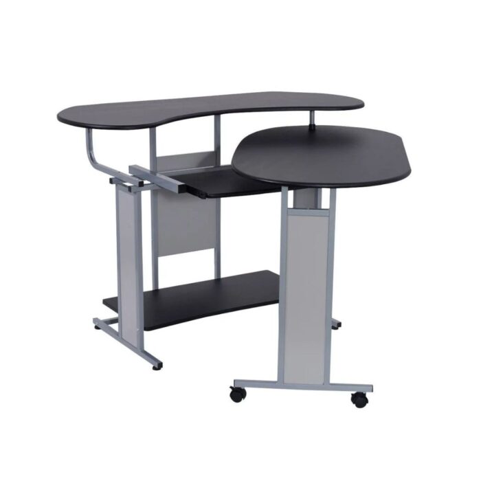 Bureau informatique avec ralonge , couleur noir – Image 1