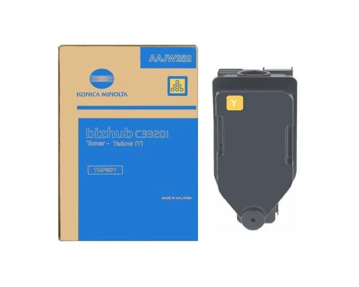 Toner Jaune AAJW252 Konica Minolta pour Bizhub C3320i / C3321i - 9 000 Pages (TNP80Y) – Image 1
